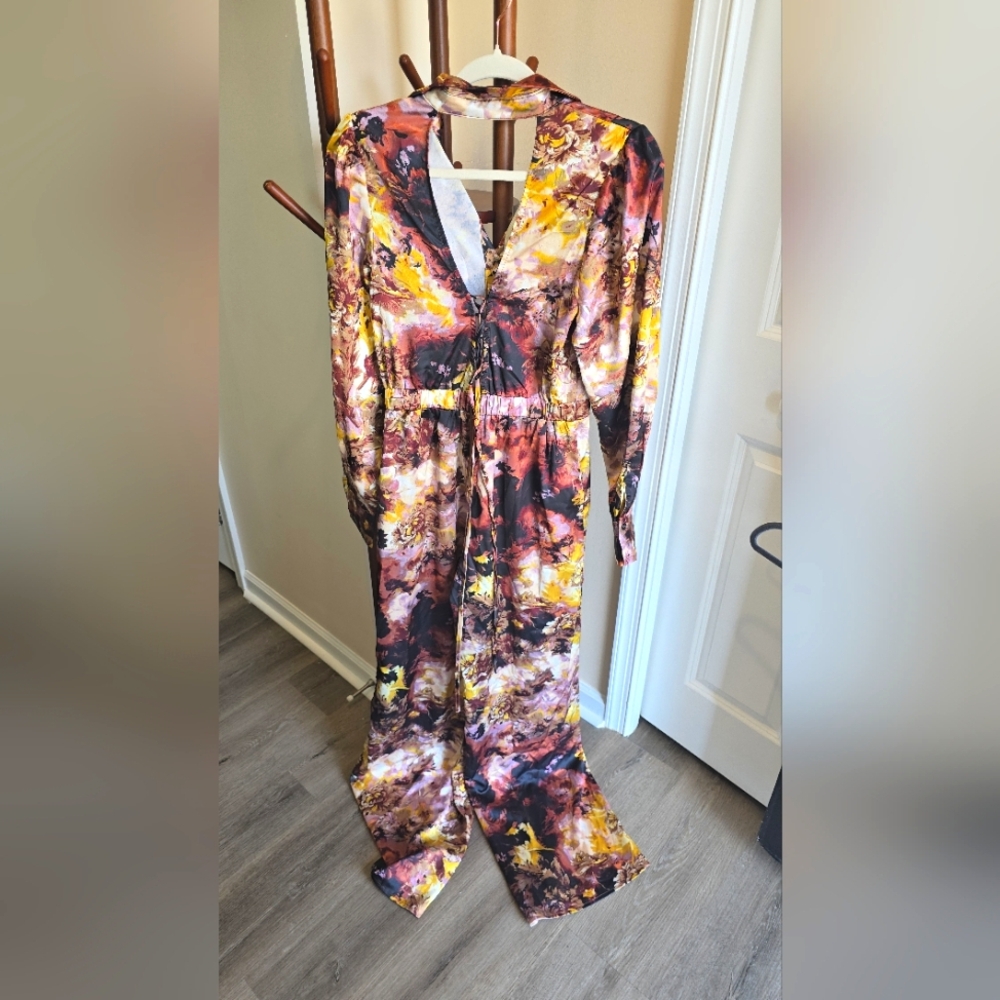 Fashion Nova Floral Multicolor Romper